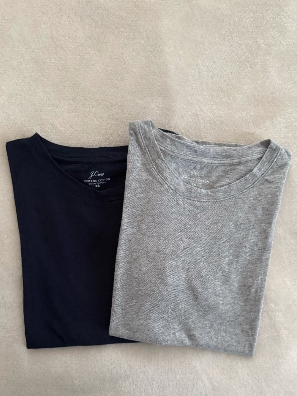 J.Crew Bundle of 2 Women's Vintage Jersey T-shirts, XS